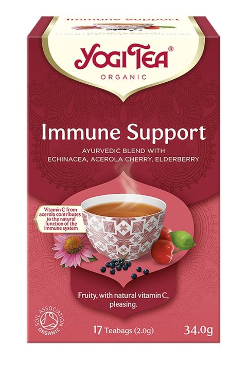 HERBATKA NA ODPORNOŚĆ (IMMUNE SUPPORT) BIO (17 x 2 g) 34 g - YOGI TEA YOGI TEA (herbaty i herbatki)