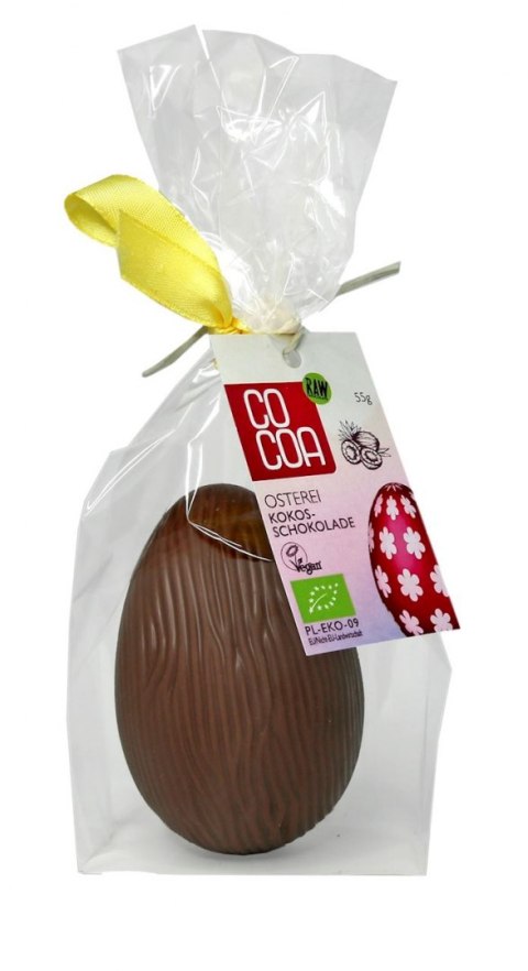 JAJKO Z CZEKOLADY KOKOSOWEJ BIO 55 g - COCOA (PRODUKT SEZONOWY) COCOA (czekolady i bakalie w surowej czekoladzie)