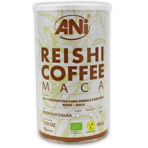 KAWA ROZPUSZCZALNA "REISHI + MACA" BIO 100 g - ANI ANI (kawy)