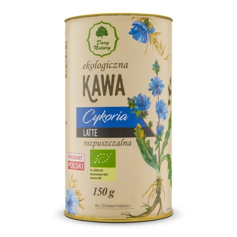 KAWA Z KORZENIA CYKORII LATTE BIO 150 g - DARY NATURY DARY NATURY - inne BIO