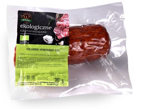 KIEŁBASA KRAKOWSKA SUCHA BIO (około 0,35 kg) - WASĄG (NA ZAMÓWIENIE) WASĄG (wędliny wieprzowe, drobiowe)