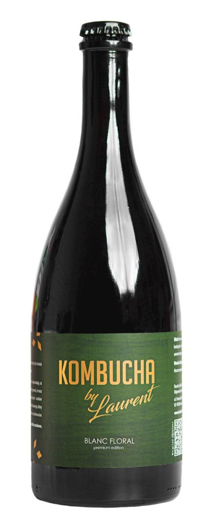 KOMBUCHA FERMENTOWANA NA BUKU O SMAKU KWIATÓW CZARNEGO BZU (BLANC FLORAL) BIO 750 ml - KOMBUCHA BY LAURENT (PREMIUM) KOMBUCHA BY LAURENT (kombucha)