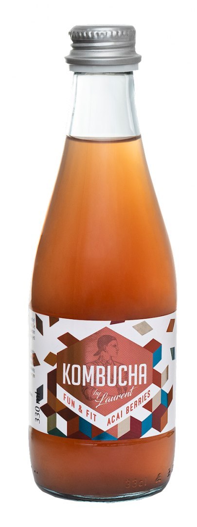 KOMBUCHA O SMAKU JAGÓD ACAI (JUICY LIFE ACAI BERRIES) BIO 330 ml - KOMBUCHA BY LAURENT KOMBUCHA BY LAURENT (kombucha)