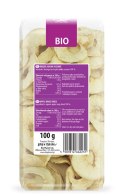 KRĄŻKI JABŁKA SUSZONE BEZGLUTENOWE BIO 100 g - BIO PLANET BIO PLANET - seria FIOLETOWA (owoce suszone)