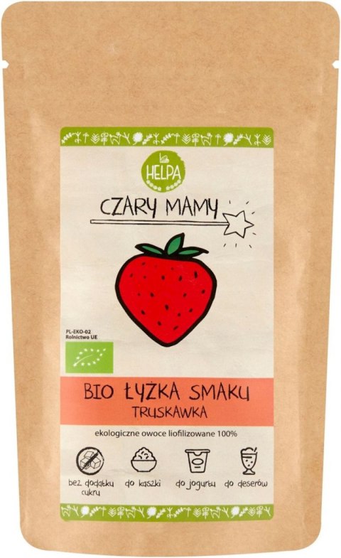 ŁYŻKA SMAKU TRUSKAWKA (LIOFILIZOWANA SPROSZKOWANA TRUSKAWKA) BIO 40 g - HELPA HELPA (kaszki)