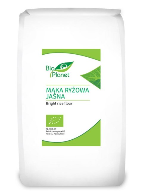 MĄKA RYŻOWA JASNA BIO 1 kg - BIO PLANET BIO PLANET - seria MĄKI I SKROBIE