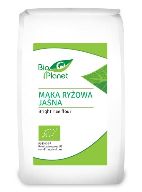 MĄKA RYŻOWA JASNA BIO 500 g - BIO PLANET BIO PLANET - seria MĄKI I SKROBIE