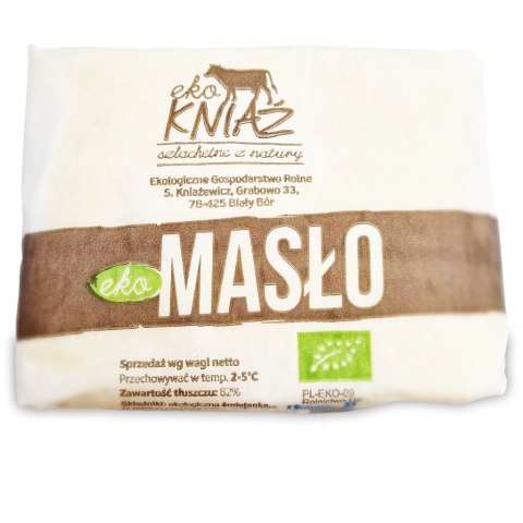 MASŁO KOSTKA (82 % TŁUSZCZU) BIO (około 0,30 kg) - EKO KNIAŹ (NA ZAMÓWIENIE) EKO KNIAŹ (nabiał z mleka krowiego)