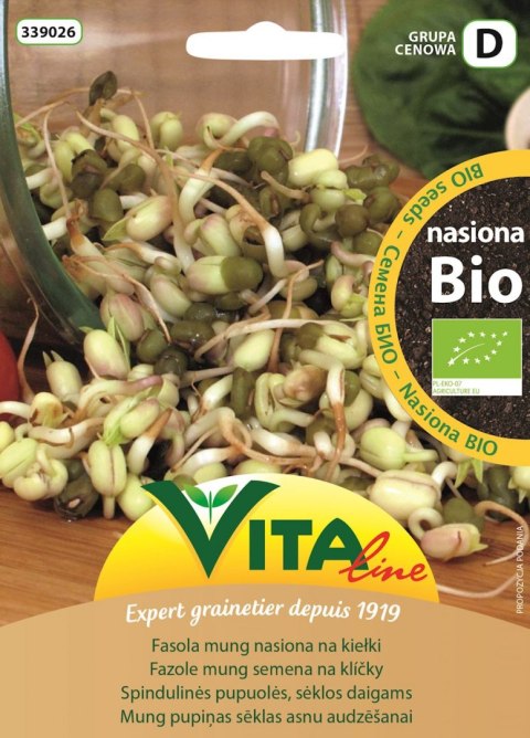 NASIONA FASOLI MUNG BIO NA KIEŁKI 30 g - VITA LINE (04154CIN0AS) VITA LINE (nasiona)