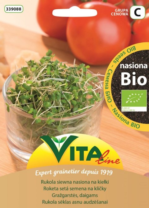 NASIONA RUKOLI SIEWNEJ BIO NA KIEŁKI 15 g - VITA LINE (68967CIN0DS, 82944CIN0DS, 56605CIN0CS,41138CIN07S, 62907CIN0DS) VITA LINE (nasiona)