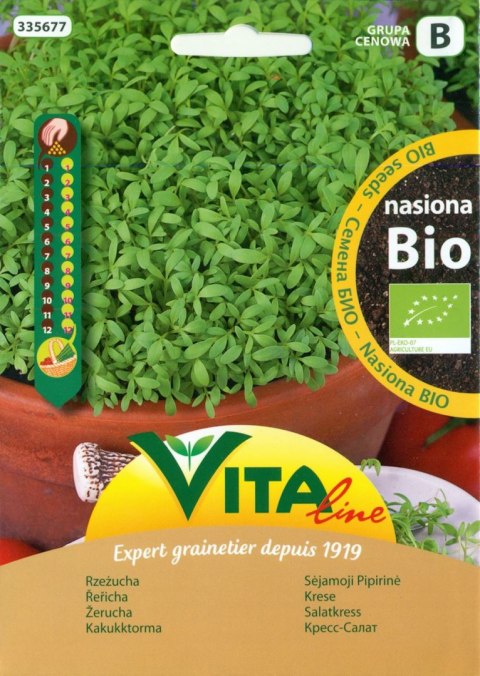 NASIONA RZEŻUCHY BIO 4 g - VITA LINE (61293CIN0DP, 77594CIN0EP) (PRODUKT SEZONOWY) VITA LINE (nasiona)