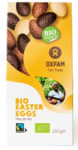 PRALINY CZEKOLADOWE - JAJKA WIELKANOCNE MIX FAIR TRADE BIO 160 g - OXFAM (PRODUKT SEZONOWY) OXFAM FAIR TRADE (FT) (kawy i inne produkty FT)