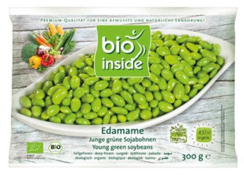 SOJA EDAMAME ŁUSKANA MROŻONA BEZGLUTENOWA BIO 300 g - BIO INSIDE BIO INSIDE (MROŻONKI - owoce, warz., dania gotowe)