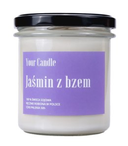 ŚWIECA SOJOWA ZAPACHOWA JAŚMIN Z BZEM 300 ml - YOUR CANDLE YOUR CANDLE (świece, olejki eteryczne)