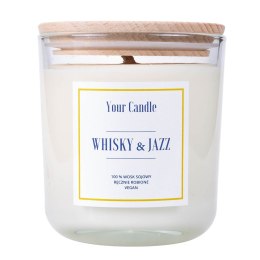 ŚWIECA SOJOWA ZAPACHOWA WHISKY & JAZZ 210 ml - YOUR CANDLE YOUR CANDLE (świece, olejki eteryczne)