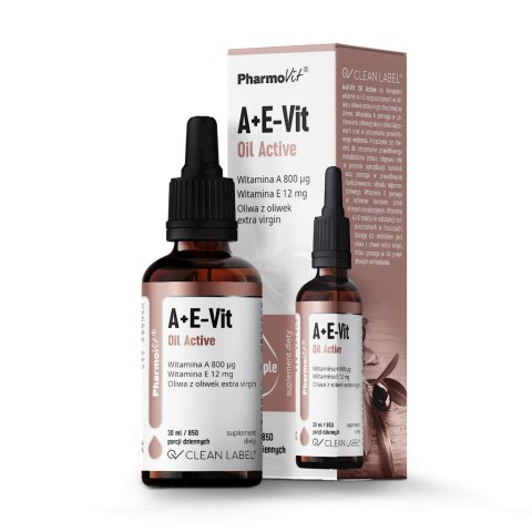 WITAMINA A + E W KROPLACH BEZGLUTENOWE 30 ml - PHARMOVIT (CLEAN LABEL) PHARMOVIT (suplementy diety)